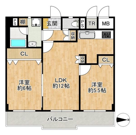 【間取り】 | ライオンズマンション東花園　中古マンション