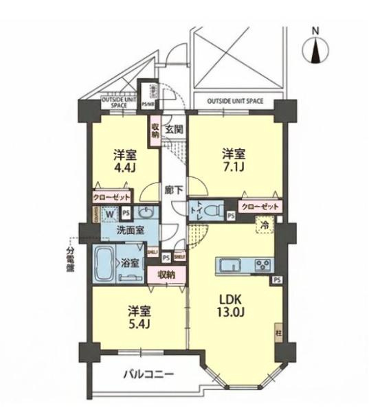 日神パレステージ光陽台の間取り