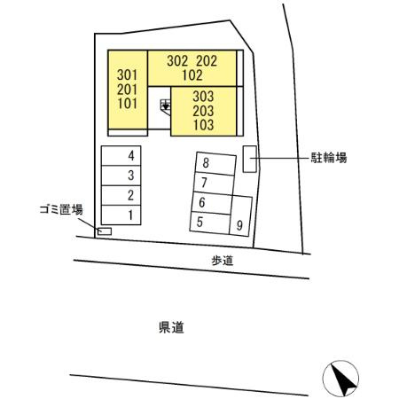 【区画図】 | D-resena松橋S