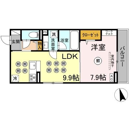 【間取り】 | D-resena花ヶ島
