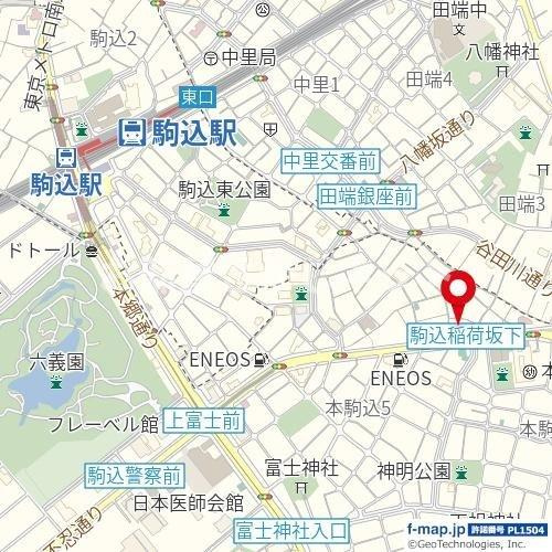 ブランズ文京本駒込【おとり物件なし】#学生・社会人にオススメ！初期費用分割払いOK！の地図