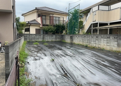 【外観】 | 元横山町売地 | 土地購入を検討されている場合、境界杭がない状態で購入してしまうと境界確定測量をする必要があり、費用がかかります。購入の前に、売主、隣土地所有者立ち合いのもと境界を確定し境界杭を設置するのがベストです。