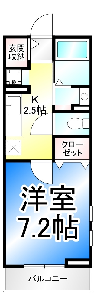 クレシェンテＳの間取り