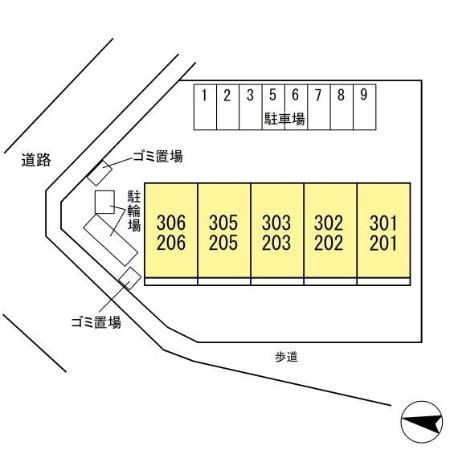 メゾン・ラークの区画図