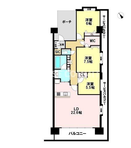 アルテガーデンの間取り