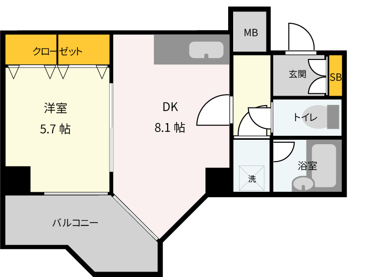 ロイヤル御池の間取り