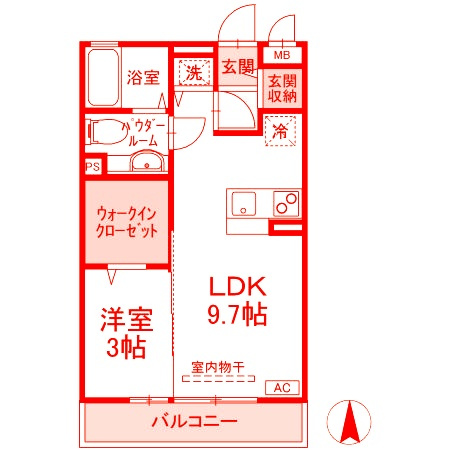 横浜市泉区中田東１丁目のアパートの間取り