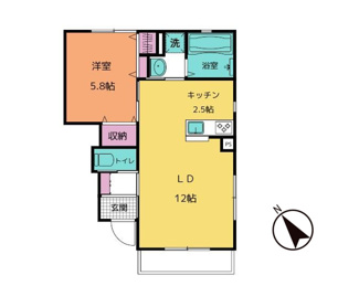 【間取り】 | カサロサ | 1LDK