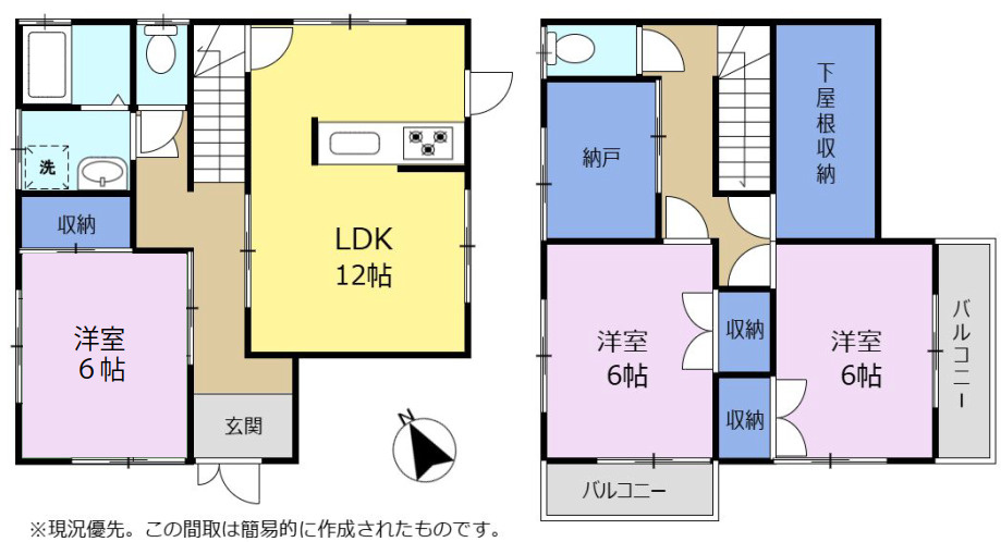 売中古戸建　富士市厚原の間取り