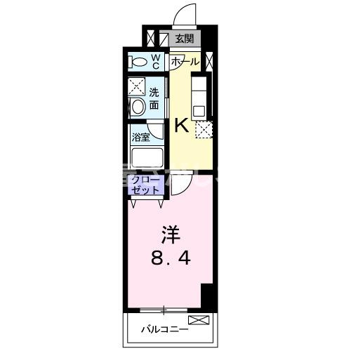 スカイブルーレジデンス横浜【おとり物件なし】#学生・社会人にオススメ！初期費用分割払いOK！の間取り