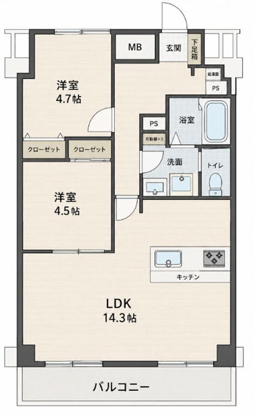 【間取り】 | 藤和大名コープ☆仲介手数料無料☆