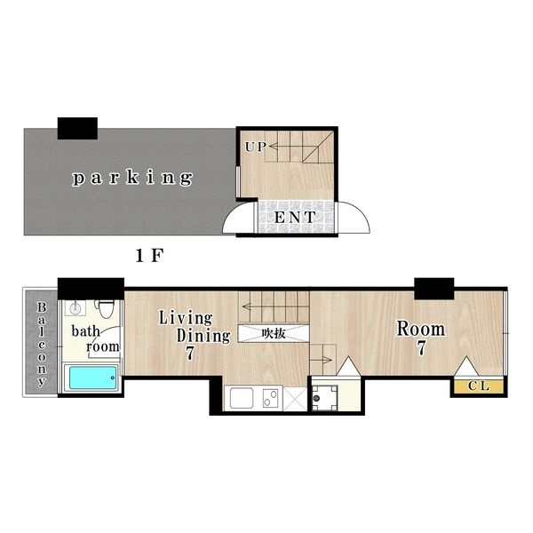 U residence 弁天町の間取り