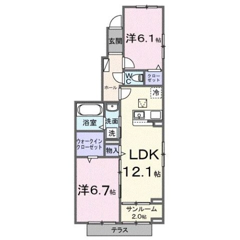 【間取り】 | エスポワールⅠ