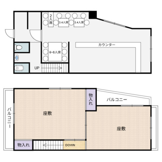 【間取り】 | 大井4丁目飲食居抜き店舗