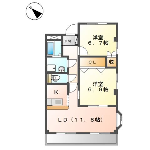 プティエシャトーの間取り