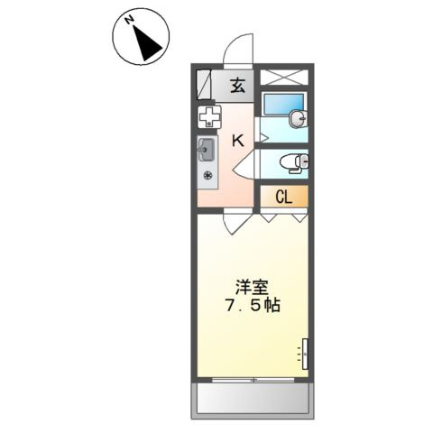 グリーンヒルズ図書館通りの間取り