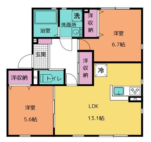 アプリコットの間取り