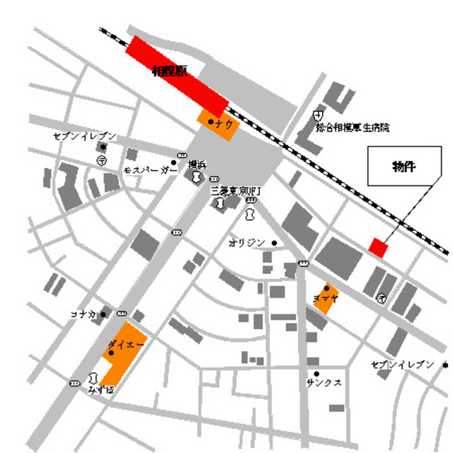 アドバンス相模原の地図