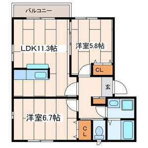 サクラアベニューの間取り|間取り図