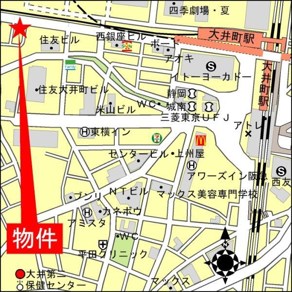 Ｂｒｉｌｌｉａ大井町　ＬＡ　ＶＩＥ　ＥＮ　ＴＯＷＥＲの地図