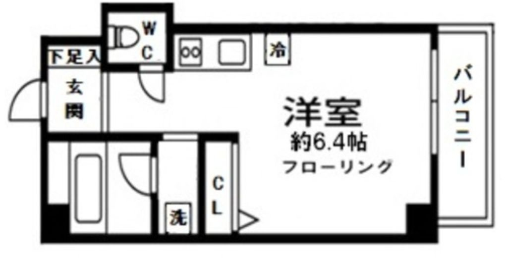 メゾンアワジⅡの間取り|間取りです。