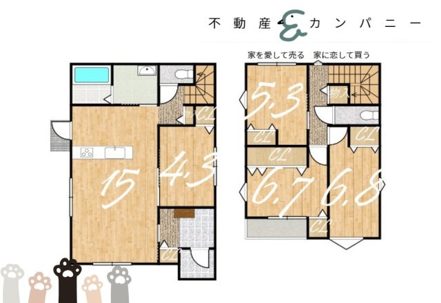 南梅本町の新築戸建の間取り