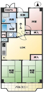 【間取り】 | 日興千里台スカイタウンC棟