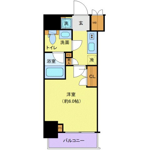 プレール・ドゥーク北品川の間取り
