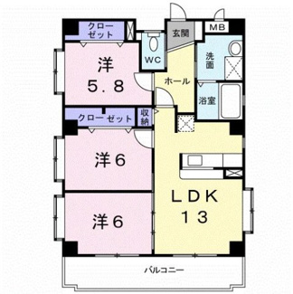 【間取り】 | ヒーローかなぐすく（Ｄ）