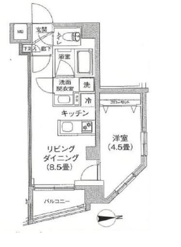 【間取り】 | アイルプレミアム江古田 