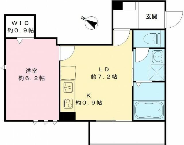 【間取り】 | カームコートＫ
