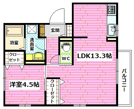 ヒルズⅢの間取り