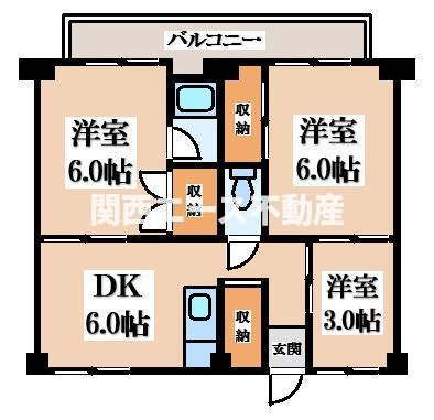 【間取り】 | ビレッジハウス鈴蘭台