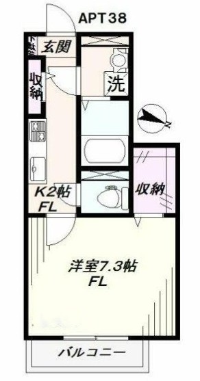 ＡＰＴ３８の間取り