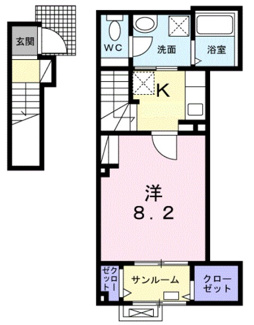【間取り】 | アルテミシアⅡ | 間取りです。