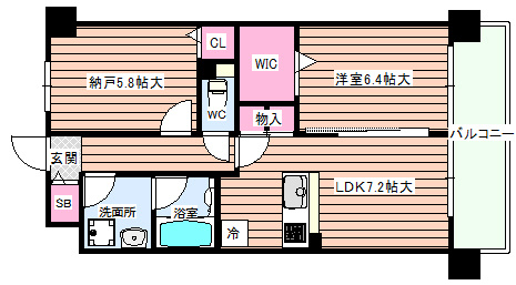 【間取り】 | ラフィネール大阪十三