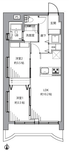 大久保杉ハイムの間取り