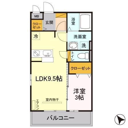 【間取り】 | グリシーヌＡ