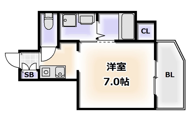 【間取り】 | グランパシフィック芦原駅前