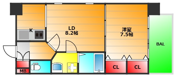 クレセル上町台の間取り|現状有姿