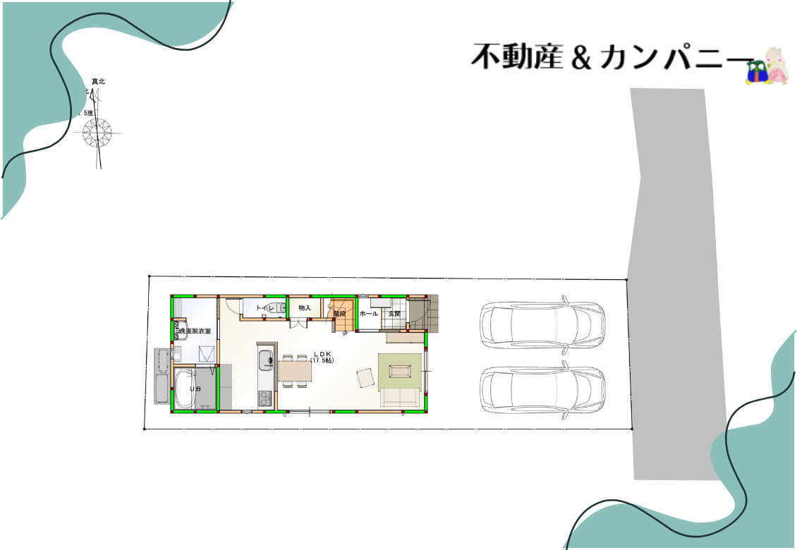 別府町新築戸建の区画図