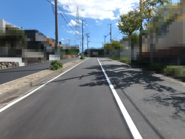 竜が台５丁目土地の前面道路含む現地写真