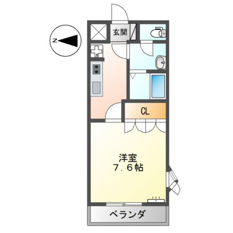 シェルル大町の間取り