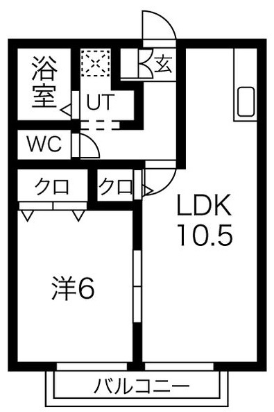 エスティアム城西の間取り