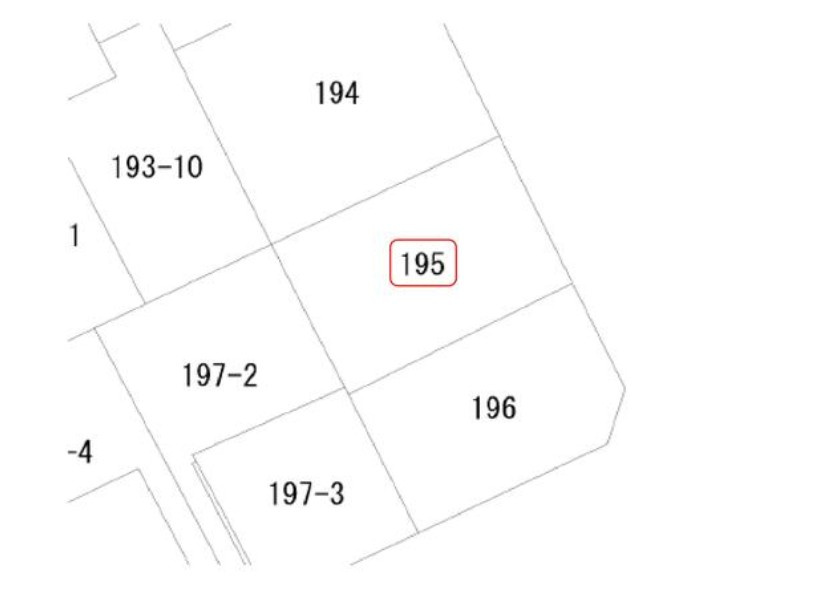 郡山市 七ッ池町（郡山駅） 住宅用地の区画図