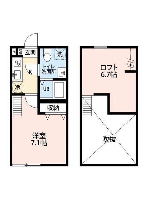 Ｃｏｎｓｏｌａｔｏｒｉａ　扇大橋の間取り|間取りです。