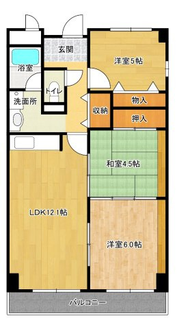 【間取り】 | ベガ中上 | ベガ中上(GoodHome)　図面訂正あり