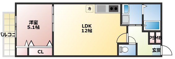 【間取り】 | フジパレス忍ケ丘Ⅲ番館
