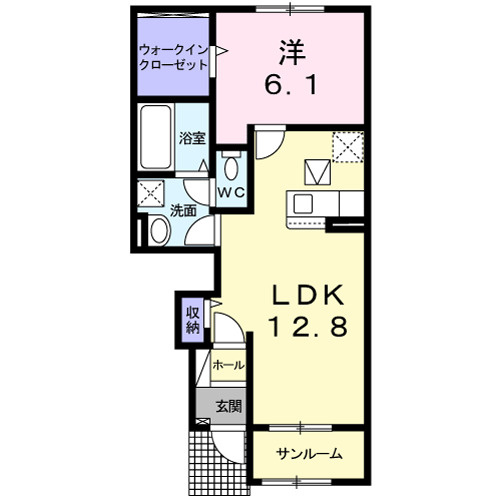 Ｈａｕｓｔｉｅｒｅ　Ⅱの間取り