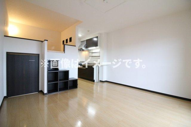 （仮称）都城市中町マンションの居間・リビング|ゆったりとしたリビングです